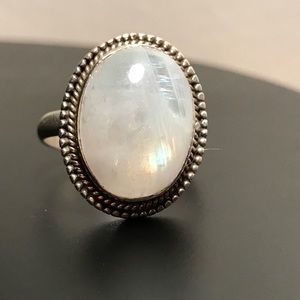 Sterling Silver Moonstone Ring
